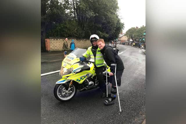 On duty: Traffic Constable David Minto.