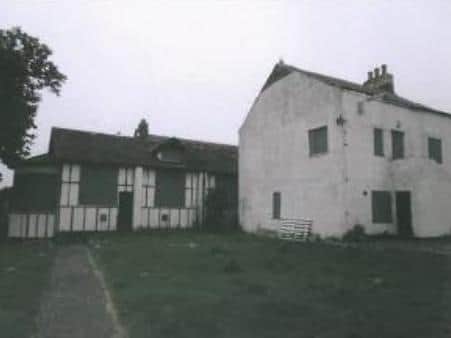 The former conference hall has since fallen into disrepair.