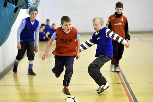Junior sports action.