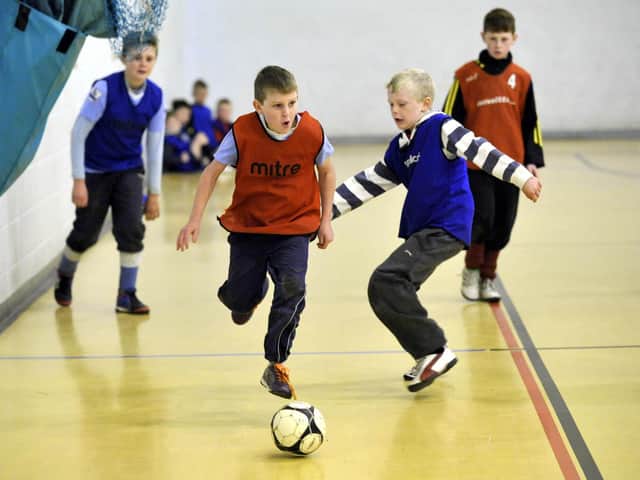 Junior sports action.