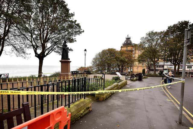 The scene of the murder in October 2019.