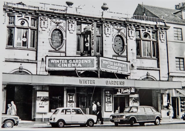 The Winter Gardens Cinema on the Promenade is featured in this excellent postcard.