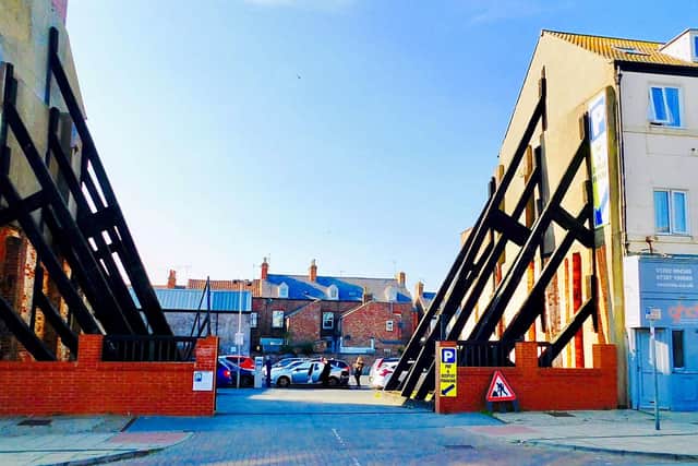 The area on the Promenade has been put to used as a car park.