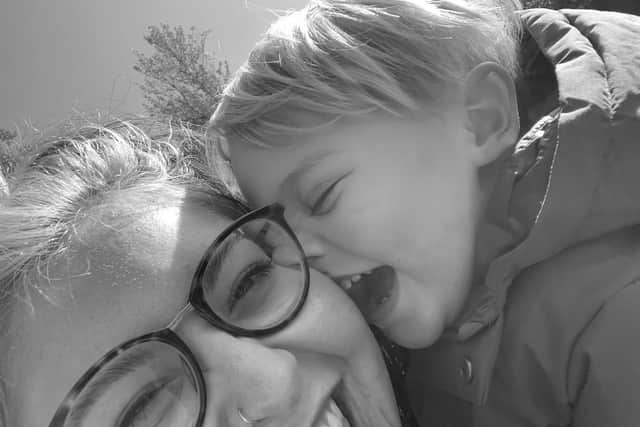 India Headlam and her son Cole.