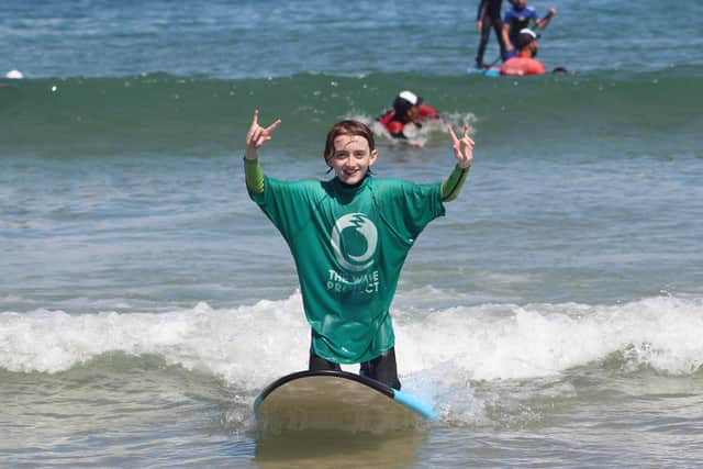 The Wave Project help to improve children's mental health through surf therapy.