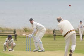 Sewerby's skipper Ian Dennis in batting action.