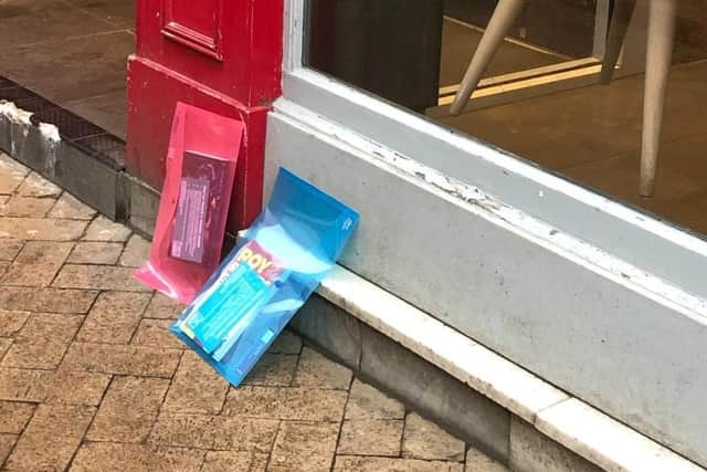 The books have been hidden in plastic wallets around Scarborough