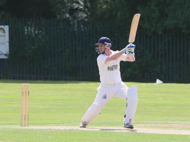 Darren Harland in batting action