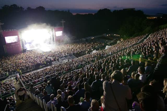 Crowds enjoying the Stereophonics at the Open Air Theatre, Scarborough.
