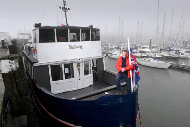 Heath Samples aboard the Regal Lady, Dunkirk Ship Floating museum, South Bay, Scarborough. Picture by Simon Hulme