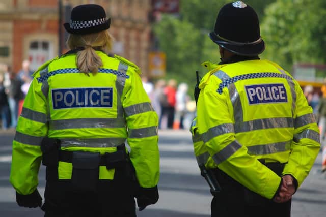 Officers attended the event in Acomb in York on Friday