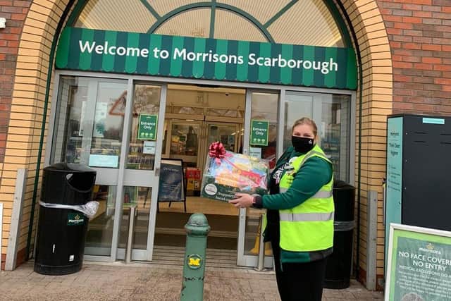 Ellie Waite, community champion at Morrisons Eastfield, delivered the books to St George’s RC Primary School.