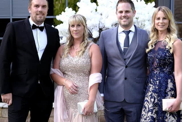 Simon and Emma Brown with Shane and Suzi Longden at the last White Lily Ball.