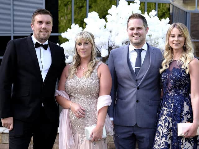 Simon and Emma Brown with Shane and Suzi Longden at the last White Lily Ball.