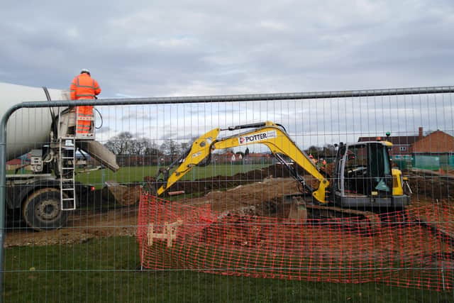 Work has started to build four new classrooms at Malton School.