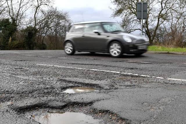 North Yorkshire County Council will receive £12.6 million less to repair the roads next year.
