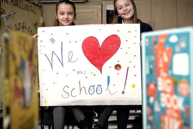 Daisy and Mia look forward to the new term at Overdale School in Eastfield.