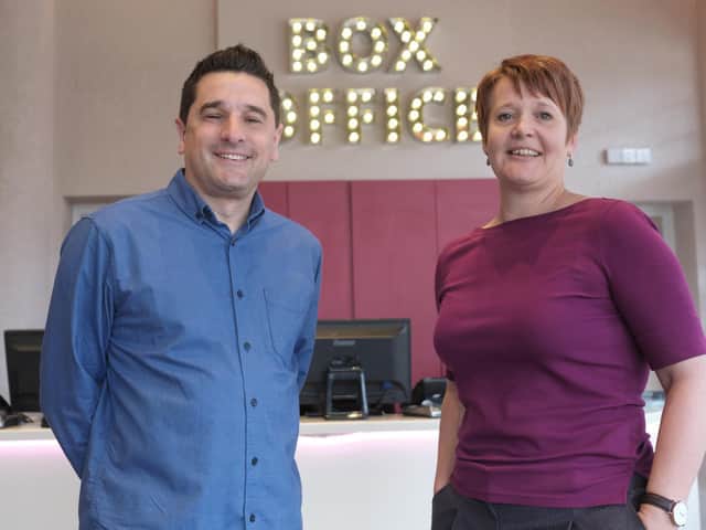 Paul Robinson and Caroline Routh at the Stephen Joseph Theatre