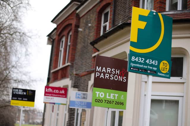 New data shows the average private rent in the area was £536 a month. Photo: PA Images