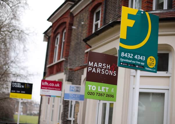 New data shows the average private rent in the area was £536 a month. Photo: PA Images