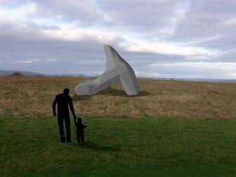 An artist's impression of the sculpture on the castle grounds.