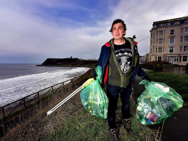 Mr Plant has been clearing litter since his dog was severely injured.
