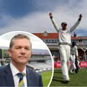 "Scarborough is very much the jewel in the crown for county cricket" insists Yorkshire CEO Mark Arthur (inset)