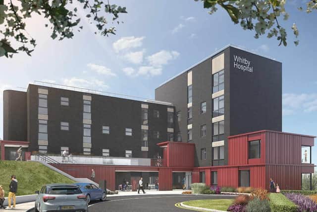An artists image of how Whitby Hospital will look when the work is complete.