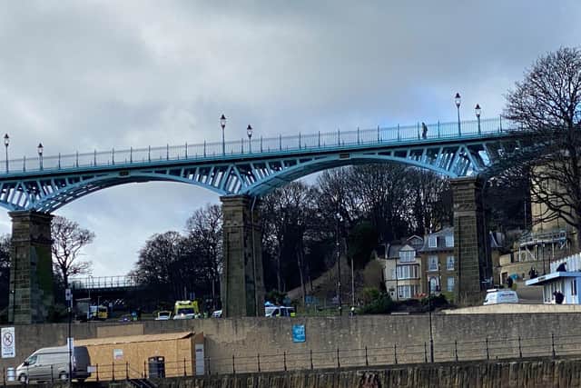 Incident at Spa Bridge. Picture: Barbara Bussey.