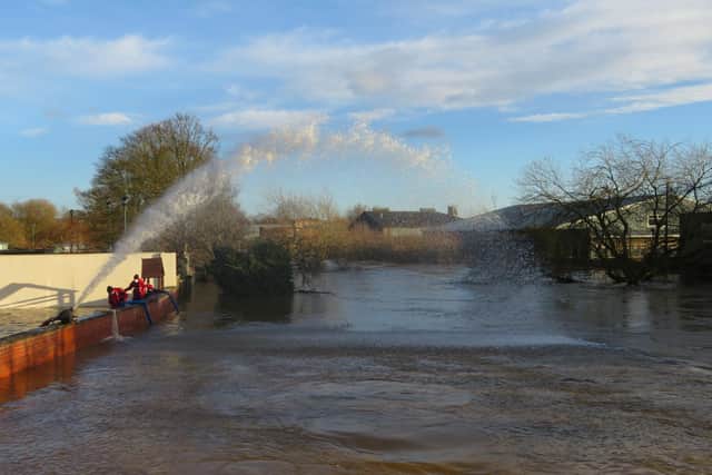 Malton flooding in January 2021.