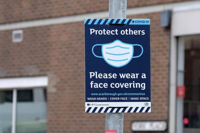 Signage in Scarborough Town Centre. Picture by Richard Ponter