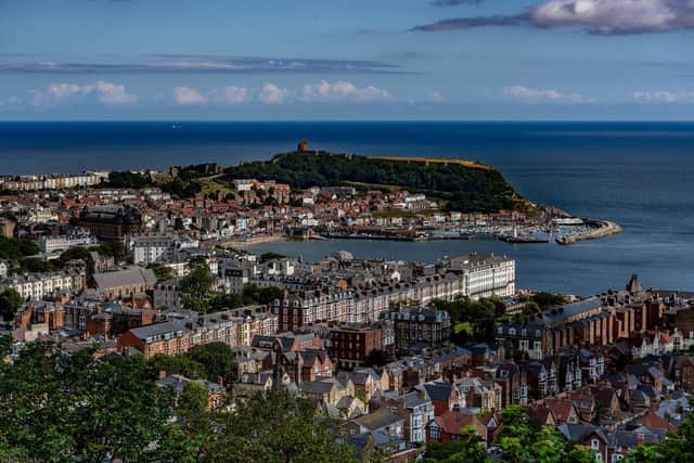 The view over Scarborough's South Bay from Oliver's Mount.