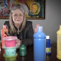 Sue Holmes is running an art therapy group at Woodend.