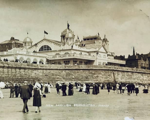 This postcard shows Bridlington’s original Grand Pavilion Theatre in 2010. Image submitted