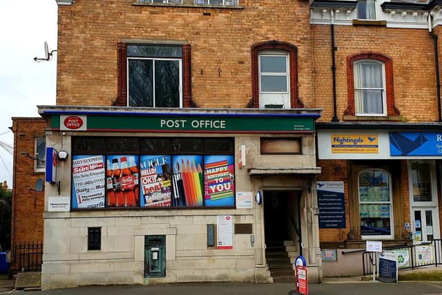 The South Cliff Post Office store was attacked yesterday.
