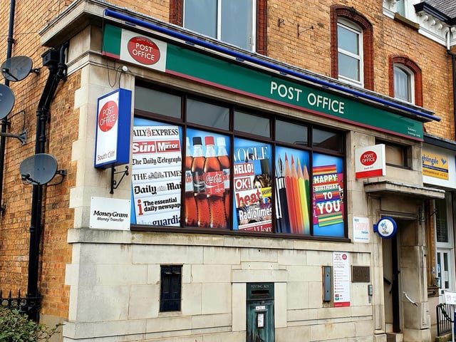 The South Cliff Post Office store was attacked yesterday.
