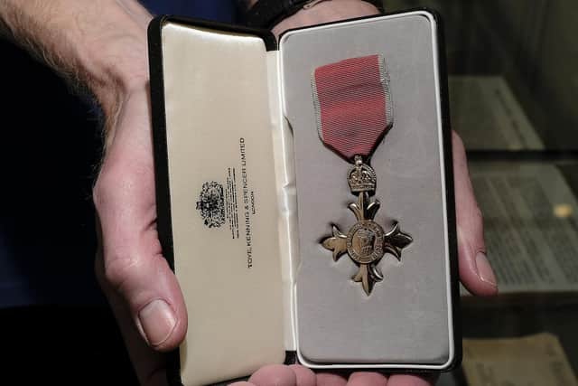 Mr Booth's MBE, which has been donated to Scarborough's Maritime Heritage Centre.