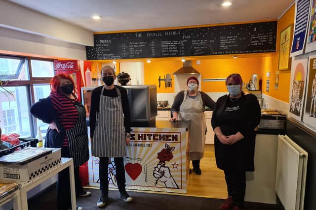 L-R - Rebecca Benniff, David Owen, Nessy Williamson and Jo Gross in The People's Kitchen
