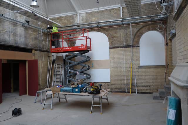 Scarborough's new arts centre takes shape in the old parcels office. Picture: Scarborough Studios