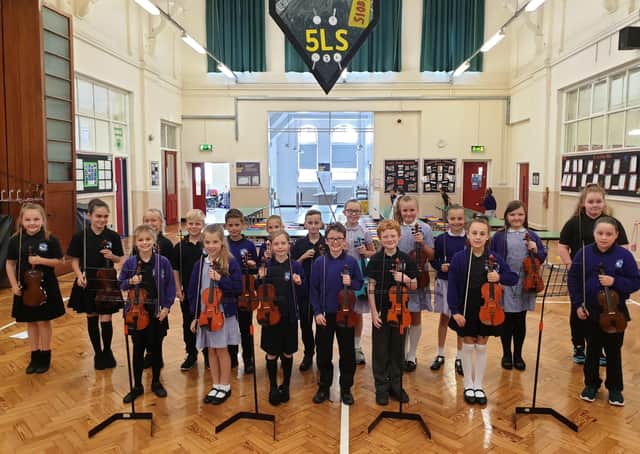 The Quay Academy string orchestra. The school advised the Department for Education in shaping the new music curriculum. Photo submitted.