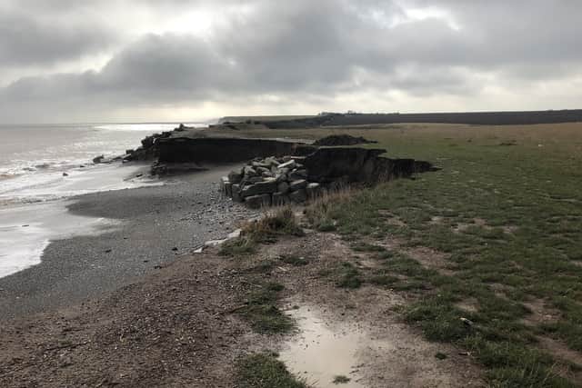 Long stretches of the East Riding’s 85-kilometre coastline may be affected by coastal erosion as a result of natural processes.