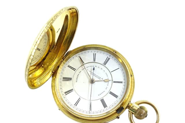Fit for a Queen: The Hargreaves gold watch. Picture: Newman Walker Associates