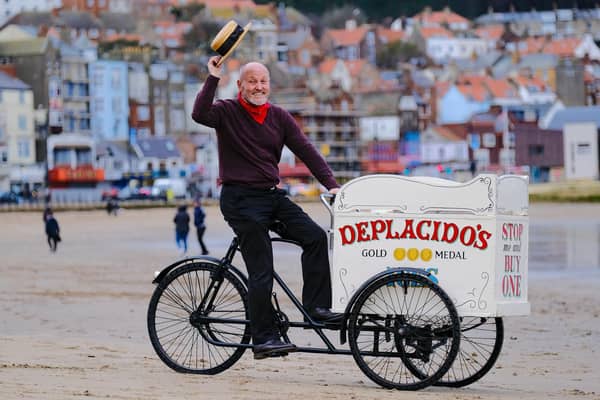 The early 20th century ice cream cart which used to operate on Scarborough’s South Bay beach can be seen as part of the display at the town's art gallery in The Crescent