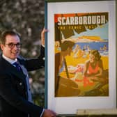 Andrew Clay with one of the classic seaside posters