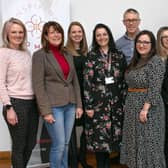 From left: Fran Kitson, Gillian Stott, Kelly Dunn, Angela Starkey from Beyond Housing, Mark Asquith from Asquith Accountants, Ruth Yoxon and Rebecca Gibson from GI Group