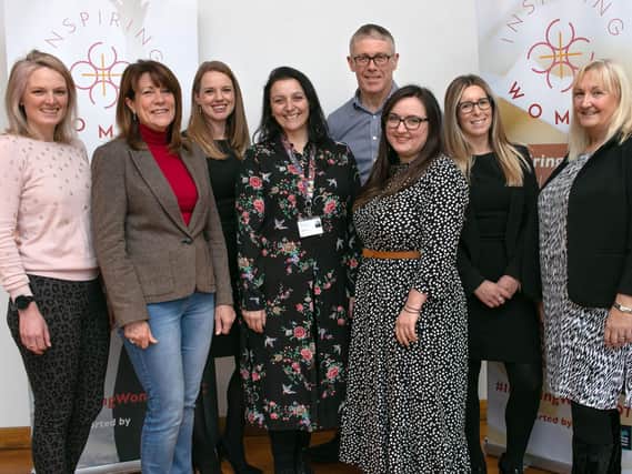 From left: Fran Kitson, Gillian Stott, Kelly Dunn, Angela Starkey from Beyond Housing, Mark Asquith from Asquith Accountants, Ruth Yoxon and Rebecca Gibson from GI Group