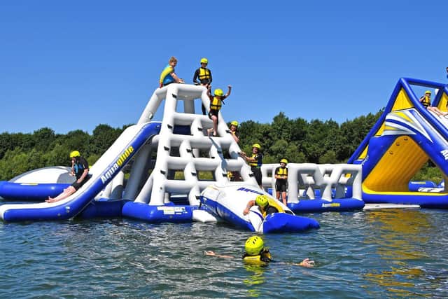 Stock image North Yorkshire Water Park.