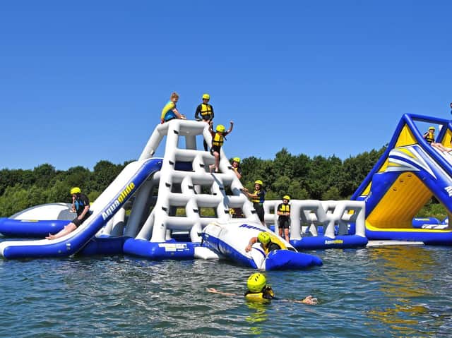 Stock image North Yorkshire Water Park.