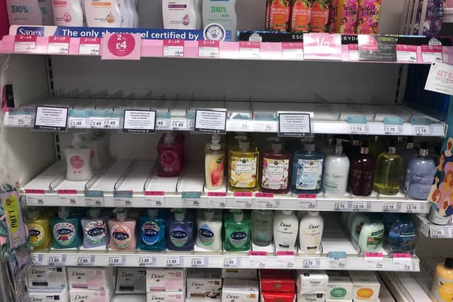 Shelves have been left empty in Scarborough. Picture: JPI Media