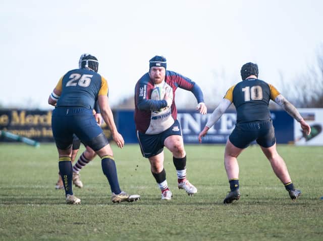 Scarborough RUFC in action during their win against Durham City last weekend